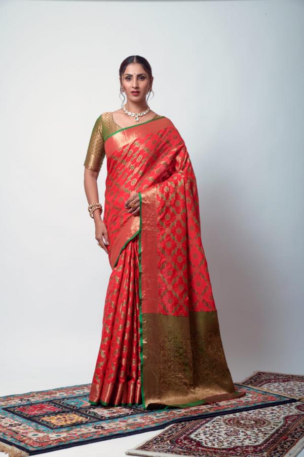 Rajpath Anika Festive Wear Weaving Silk Saree Collection